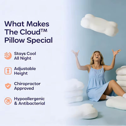 Orthopedic Memory Foam Neck Pillow for Neck and Shoulder Pain Relief - Ergonomic Cervical Support