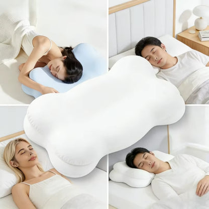 Orthopedic Memory Foam Neck Pillow for Neck and Shoulder Pain Relief - Ergonomic Cervical Support